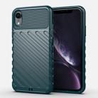 For iPhone XR Thunderbolt Shockproof TPU Soft Case(Dark Green) - 1