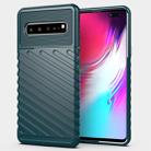 For Galaxy S10 5G Thunderbolt Shockproof TPU Soft Case(Dark Green) - 1