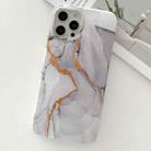 Golden Powder Dream Color Marble Pattern TPU Protective Case For iPhone 12 / 12 Pro(Grey) - 1