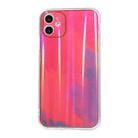 For iPhone 11 Pro IMD Rendering Watercolor Aurora Pattern Shockproof TPU + PC Protective Case (Purple and Red) - 1