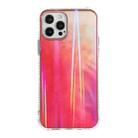 IMD Rendering Watercolor Aurora Pattern Shockproof TPU + PC Protective Case For iPhone 12 / 12 Pro(Spring Sakura) - 1