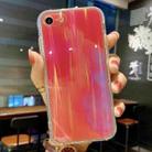 For iPhone SE 2022 / SE 2020 / 8 / 7 IMD Rendering Watercolor Aurora Pattern Shockproof TPU + PC Protective Case(Purple and Red) - 1