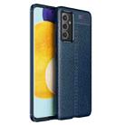 For Samsung Galaxy A82 5G Litchi Texture TPU Shockproof Case(Navy Blue) - 1