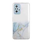For Xiaomi Redmi Note 10 Pro Hollow Marble Pattern TPU Precise Hole Protective Case(Grey) - 1