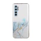 For Xiaomi Note 10 Lite Hollow Marble Pattern TPU Precise Hole Protective Case(Grey) - 1