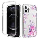 For iPhone 11 Pro 2 in 1 High Transparent Painted Shockproof PC + TPU Protective Case (Rose Flower) - 1