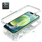 For iPhone 12 mini 2 in 1 High Transparent Painted Shockproof PC + TPU Protective Case (Banana Leaf) - 3