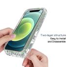 For iPhone 12 mini 2 in 1 High Transparent Painted Shockproof PC + TPU Protective Case (Banana Leaf) - 4