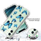 For iPhone 12 mini 2 in 1 High Transparent Painted Shockproof PC + TPU Protective Case (Blue Butterfly) - 6