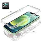 For iPhone 12 mini 2 in 1 High Transparent Painted Shockproof PC + TPU Protective Case (Small Floral) - 3