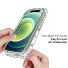 For iPhone 12 mini 2 in 1 High Transparent Painted Shockproof PC + TPU Protective Case (Small Floral) - 4