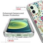 For iPhone 12 mini 2 in 1 High Transparent Painted Shockproof PC + TPU Protective Case (Small Floral) - 5