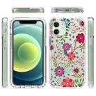 For iPhone 12 mini 2 in 1 High Transparent Painted Shockproof PC + TPU Protective Case (Small Floral) - 7