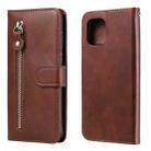 For OPPO Find X3 / X3 Pro Fashion Calf Texture Zipper Horizontal Flip Leather Case with Stand & Card Slots & Wallet(Brown) - 1