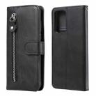 For Xiaomi Redmi Note 10 Pro / 10 Pro Max Fashion Calf Texture Zipper Horizontal Flip Leather Case with Stand & Card Slots & Wallet(Black) - 1