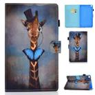 For Samsung Galaxy Tab A7 Lite 8.7 inch (2021) SM-T220 / T225 Colored Drawing Stitching Horizontal Flip Leather Case with Holder & Card Slots(Deer) - 1