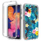 For Samsung Galaxy A10e 2 in 1 High Transparent Painted Shockproof PC + TPU Protective Case(Banana Leaf) - 1
