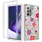 For Samsung Galaxy Note20 Ultra 2 in 1 High Transparent Painted Shockproof PC + TPU Protective Case(Small Floral) - 1