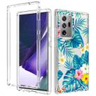 For Samsung Galaxy Note20 Ultra 2 in 1 High Transparent Painted Shockproof PC + TPU Protective Case(Banana Leaf) - 1