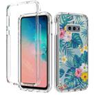 For Samsung Galaxy S10e 2 in 1 High Transparent Painted Shockproof PC + TPU Protective Case(Banana Leaf) - 1