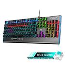 AULA F2099 104 Keys USB Cool Lighting Mechanical Gaming Keyboard, Blue Shaft - 1