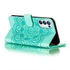 For OPPO Reno5 Pro 5G Mandala Embossing Pattern Horizontal Flip PU Leather Case with Holder & Card Slots & Wallet & Lanyard(Green) - 4