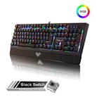 AULA S2018 Wing Of Liberty 104 Keys USB RGB Light Wired Mechanical Gaming Keyboard, Black Shaft(Black) - 1
