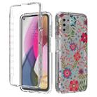 For Motorola Moto G Stylus (2021) 2 in 1 High Transparent Painted Shockproof PC + TPU Protective Case(Small Floral) - 1