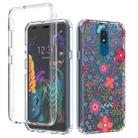 For LG Aristo 4+ 2 in 1 High Transparent Painted Shockproof PC + TPU Protective Case(Small Floral) - 1