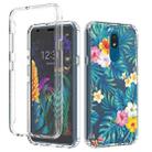 For LG Aristo 4+ 2 in 1 High Transparent Painted Shockproof PC + TPU Protective Case(Banana Leaf) - 1