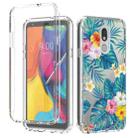 For LG Stylo 5 2 in 1 High Transparent Painted Shockproof PC + TPU Protective Case(Banana Leaf) - 1
