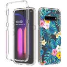 For LG V60 ThinQ 5G 2 in 1 High Transparent Painted Shockproof PC + TPU Protective Case(Banana Leaf) - 1