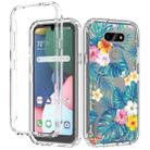 For LG K31 2 in 1 High Transparent Painted Shockproof PC + TPU Protective Case(Banana Leaf) - 1