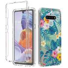 For LG Stylo 6 2 in 1 High Transparent Painted Shockproof PC + TPU Protective Case(Banana Leaf) - 1