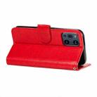 For OPPO Find X3 / X3 Pro Flower Vine Embossing Pattern Horizontal Flip Leather Case with Card Slot & Holder & Wallet & Lanyard(Red) - 6