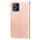 For OPPO Find X3 / X3 Pro Flower Vine Embossing Pattern Horizontal Flip Leather Case with Card Slot & Holder & Wallet & Lanyard(Rose Gold) - 3