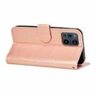 For OPPO Find X3 / X3 Pro Flower Vine Embossing Pattern Horizontal Flip Leather Case with Card Slot & Holder & Wallet & Lanyard(Rose Gold) - 5