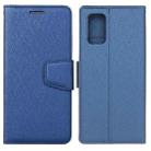 For Samsung Galaxy A02s Silk Texture Horizontal Flip Leather Case with Holder & Card Slots & Wallet & Photo Frame(Blue) - 1