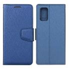 For Samsung Galaxy A52 5G / 4G Silk Texture Horizontal Flip Leather Case with Holder & Card Slots & Wallet & Photo Frame(Blue) - 1