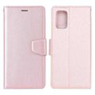 For Samsung Galaxy A52 5G / 4G Silk Texture Horizontal Flip Leather Case with Holder & Card Slots & Wallet & Photo Frame(Rose Gold) - 1