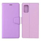 For Samsung Galaxy A52 5G / 4G Silk Texture Horizontal Flip Leather Case with Holder & Card Slots & Wallet & Photo Frame(Purple) - 1