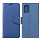 For Samsung Galaxy A72 5G / 4G Silk Texture Horizontal Flip Leather Case with Holder & Card Slots & Wallet & Photo Frame(Blue) - 1