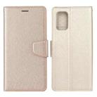 For Samsung Galaxy A72 5G / 4G Silk Texture Horizontal Flip Leather Case with Holder & Card Slots & Wallet & Photo Frame(Gold) - 1