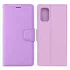 For Samsung Galaxy A72 5G / 4G Silk Texture Horizontal Flip Leather Case with Holder & Card Slots & Wallet & Photo Frame(Purple) - 1