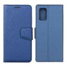 For Samsung Galaxy S20 FE Silk Texture Horizontal Flip Leather Case with Holder & Card Slots & Wallet & Photo Frame(Blue) - 1