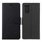 For Samsung Galaxy S20 FE Silk Texture Horizontal Flip Leather Case with Holder & Card Slots & Wallet & Photo Frame(Black) - 1