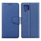 For Samsung Galaxy A42 5G Silk Texture Horizontal Flip Leather Case with Holder & Card Slots & Wallet & Photo Frame(Blue) - 1