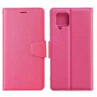 For Samsung Galaxy A42 5G Silk Texture Horizontal Flip Leather Case with Holder & Card Slots & Wallet & Photo Frame(Rose Red) - 1
