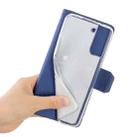For Samsung Galaxy S21+ 5G Silk Texture Horizontal Flip Leather Case with Holder & Card Slots & Wallet & Photo Frame(Blue) - 6