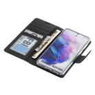 For Samsung Galaxy S21+ 5G Silk Texture Horizontal Flip Leather Case with Holder & Card Slots & Wallet & Photo Frame(Black) - 5